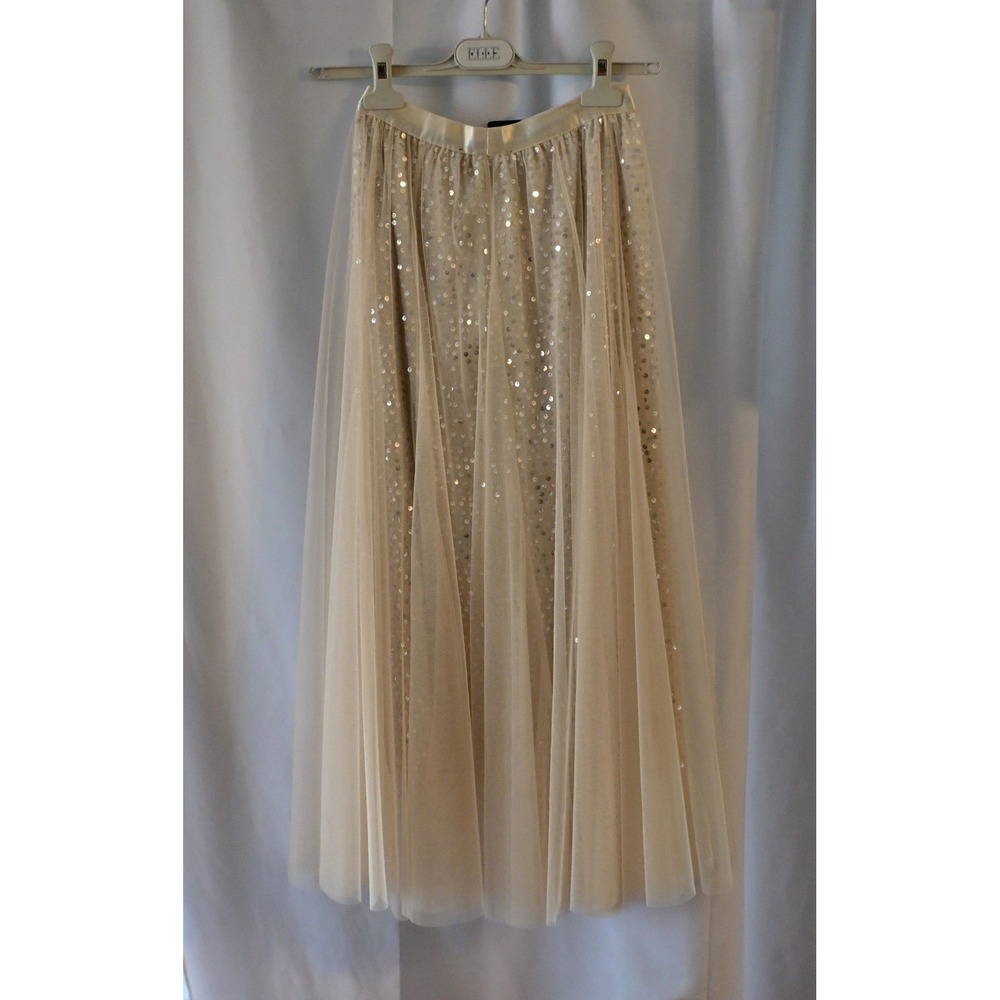 Etern Sequin Tulle Midi Skirt Women XS Like New - Picture 2 of 9